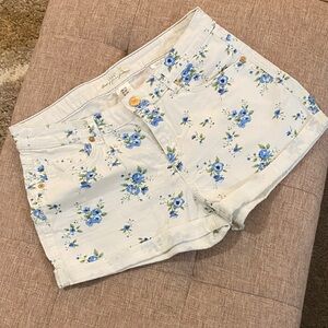 H&M Blue Floral girls  Jean Shorts